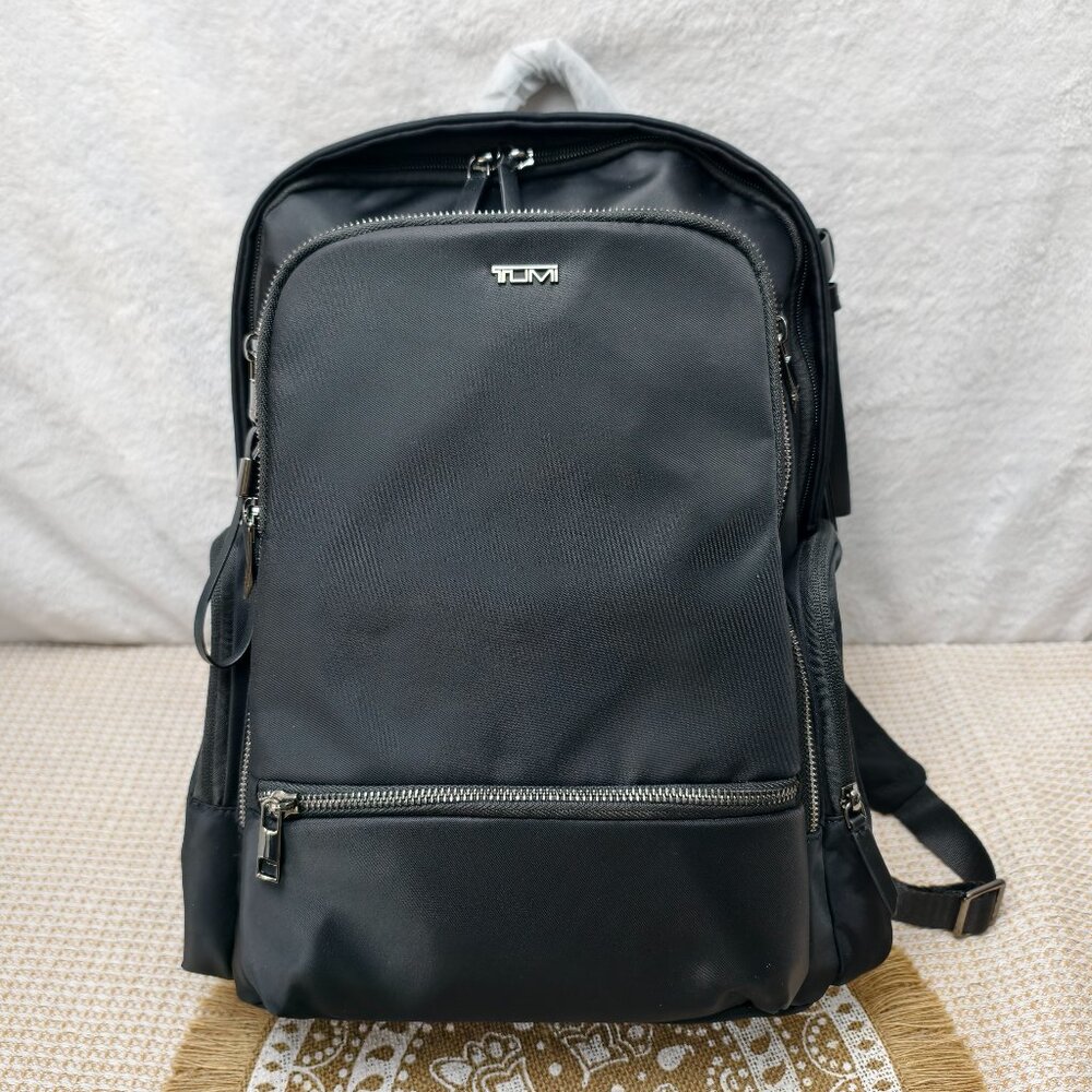 Tumi Black Backpack with Sleek Design and Durable Build